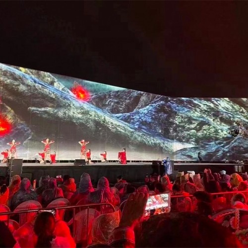 transparent 360 Degree 3D hologram gaze Holographic Stage Projector Screen Hologram Mesh Screen