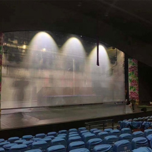 White Grey Black large hologram gauze projector screen 3d display hologram mesh screen net design